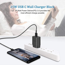 Load image into Gallery viewer, Samsung 25W USB-C AC Wall Charger - Black