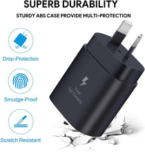 Load image into Gallery viewer, Samsung 25W USB-C AC Wall Charger - Black