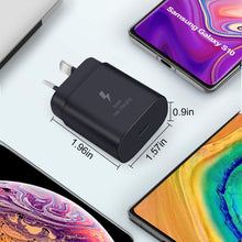 Load image into Gallery viewer, Samsung 25W USB-C AC Wall Charger - Black