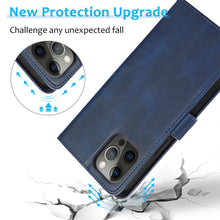 Load image into Gallery viewer, Magnetic Split PU Leather Flip Wallet Cover Case for iPhone 12 / 12 Pro