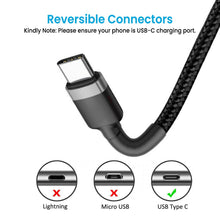 Load image into Gallery viewer, iQuick Braided USB-C to USB-A Fast Charging Cable 3M