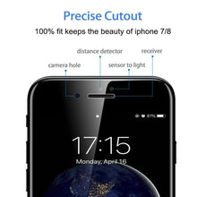 Load image into Gallery viewer, Screen Printing Full Screen Black Edge Tempered Glass Screen Protector For iPhone 7 / 8 / SE (2020) / SE (2022)