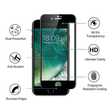 Load image into Gallery viewer, Screen Printing Full Screen Black Edge Tempered Glass Screen Protector For iPhone 7 / 8 / SE (2020) / SE (2022)
