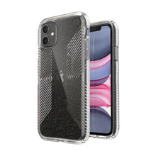 Load image into Gallery viewer, iPhone 12 / 12 Pro Speck Presidio Perfect-Clear Glitter + Grips Case