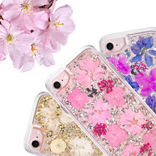 Load image into Gallery viewer, iPhone 7 / 8 Dried Flower and Foil Hybrid Case