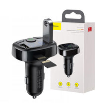 Load image into Gallery viewer, Baseus T Typed S-09A Bluetooth MP3 Car Charger (Standard edition)-Black