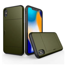 Load image into Gallery viewer, iPhone XR Slim Armor Card Slide Case