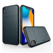 Load image into Gallery viewer, iPhone X / XS Slim Armor Card Slide Case