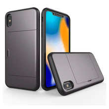 Load image into Gallery viewer, iPhone XR Slim Armor Card Slide Case