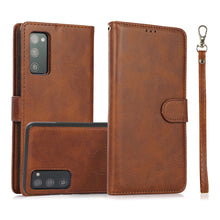 Load image into Gallery viewer, Magnetic Split PU Leather Flip Wallet Cover Case for Samsung Galaxy S20 FE