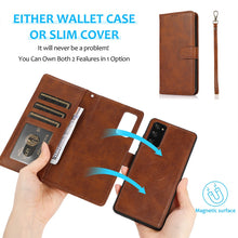 Load image into Gallery viewer, Magnetic Split PU Leather Flip Wallet Cover Case for Samsung Galaxy S20 FE