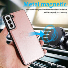 Load image into Gallery viewer, Magnetic Split PU Leather Flip Wallet Cover Case for Samsung Galaxy S21 FE 5G
