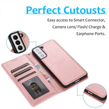 Load image into Gallery viewer, Magnetic Split PU Leather Flip Wallet Cover Case for Samsung Galaxy S21 FE 5G