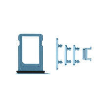 Load image into Gallery viewer, SIM Card Tray and Side Button for iPhone XR - Blue