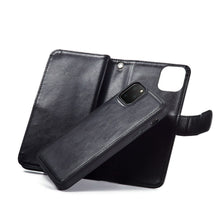 Load image into Gallery viewer, iPhone 11 Pro Max BRG Leather Wallet Flip 9 Card-Slot Detachable Case