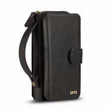 Load image into Gallery viewer, iPhone 11 BRG Leather Purse 12 Card-Slot Detachable Case