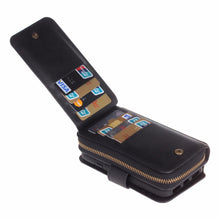 Load image into Gallery viewer, iPhone 5 / 5s / SE (1st) BRG Leather Purse 12 Card-Slot Detachable Case