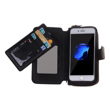 Load image into Gallery viewer, iPhone 6 / 7 / 8 BRG Leather Purse 12 Card-Slot Detachable Case