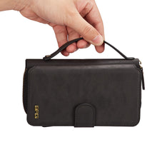 Load image into Gallery viewer, iPhone 6 / 7 / 8 BRG Leather Purse 12 Card-Slot Detachable Case