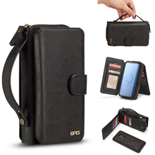 Load image into Gallery viewer, Samsung Galaxy S9 BRG Leather Purse 12 Card-Slot Detachable Case