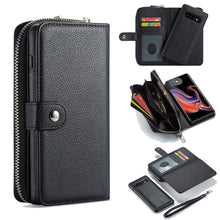 Load image into Gallery viewer, Samsung Galaxy S10 BRG Leather Purse 3 Card-Slot Detachable Case