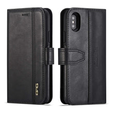 Load image into Gallery viewer, iPhone 6 / 7 / 8 BRG Leather Wallet 2 Card-Slot Detachable Case
