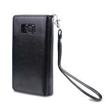 Load image into Gallery viewer, Samsung Galaxy S8 BRG Leather Wallet Flip 9 Card-Slot Detachable Case