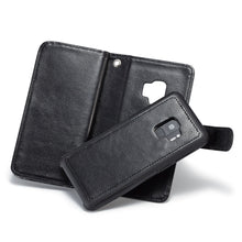 Load image into Gallery viewer, Samsung Galaxy S9 BRG Leather Wallet Flip 9 Card-Slot Detachable Case