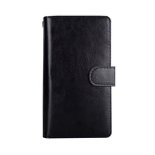 Load image into Gallery viewer, iPhone XR BRG Leather Wallet Flip 9 Card-Slot Detachable Case