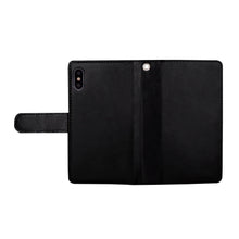 Load image into Gallery viewer, iPhone XR BRG Leather Wallet Flip 9 Card-Slot Detachable Case
