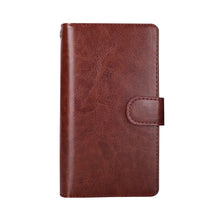 Load image into Gallery viewer, iPhone X / XS BRG Leather Wallet Flip 9 Card-Slot Detachable Case