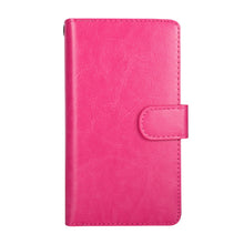 Load image into Gallery viewer, iPhone XR BRG Leather Wallet Flip 9 Card-Slot Detachable Case