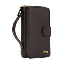 Load image into Gallery viewer, iPhone X / XS BRG Leather Purse 12 Card-Slot Detachable Case