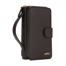 Load image into Gallery viewer, iPhone XR BRG Leather Purse 12 Card-Slot Detachable Case