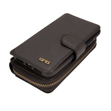 Load image into Gallery viewer, iPhone X / XS BRG Leather Purse 12 Card-Slot Detachable Case