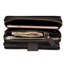 Load image into Gallery viewer, iPhone X / XS BRG Leather Purse 12 Card-Slot Detachable Case