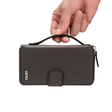 Load image into Gallery viewer, iPhone XR BRG Leather Purse 12 Card-Slot Detachable Case