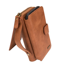 Load image into Gallery viewer, iPhone XR BRG Leather Purse 12 Card-Slot Detachable Case