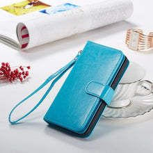 Load image into Gallery viewer, Samsung Galaxy Note 10 BRG Leather Wallet Flip 9 Card-Slot Detachable Case