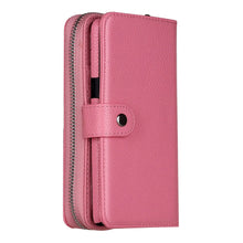 Load image into Gallery viewer, iPhone 7 Plus / 8 Plus BRG Leather Purse 3 Card-Slot Detachable Case