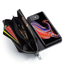 Load image into Gallery viewer, Samsung Galaxy S9 BRG Leather Purse 3 Card-Slot Detachable Case