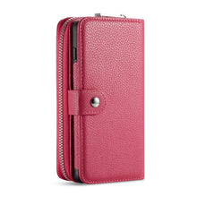 Load image into Gallery viewer, Samsung Galaxy S9 BRG Leather Purse 3 Card-Slot Detachable Case