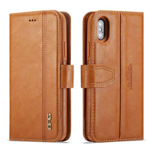 Load image into Gallery viewer, iPhone 6 Plus / 7 Plus / 8 Plus BRG Leather Wallet 2 Card-Slot Detachable Case