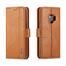 Load image into Gallery viewer, Samsung Galaxy S9 BRG Leather Wallet 2 Card-Slot Detachable Case