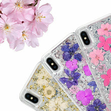 Load image into Gallery viewer, iPhone XR Dried Flower and Foil Hybrid Case