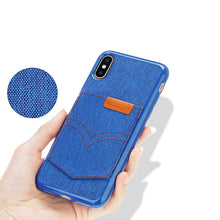 Load image into Gallery viewer, iPhone 6 Plus / 6S Plus Hanman Sail Cardholder Denim Back Case