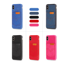 Load image into Gallery viewer, iPhone 6 Plus / 6S Plus Hanman Sail Cardholder Denim Back Case