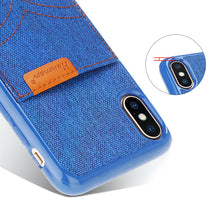 Load image into Gallery viewer, iPhone 6 Plus / 6S Plus Hanman Sail Cardholder Denim Back Case