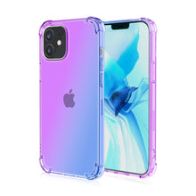 Load image into Gallery viewer, iPhone 12 / 12 Pro Transparent Gradient Rainbow Shockproof Case
