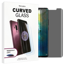 Load image into Gallery viewer, Huawei Mate 20 Pro Nano Optics UV Privacy Curved Tempered Glass Screen Protector
